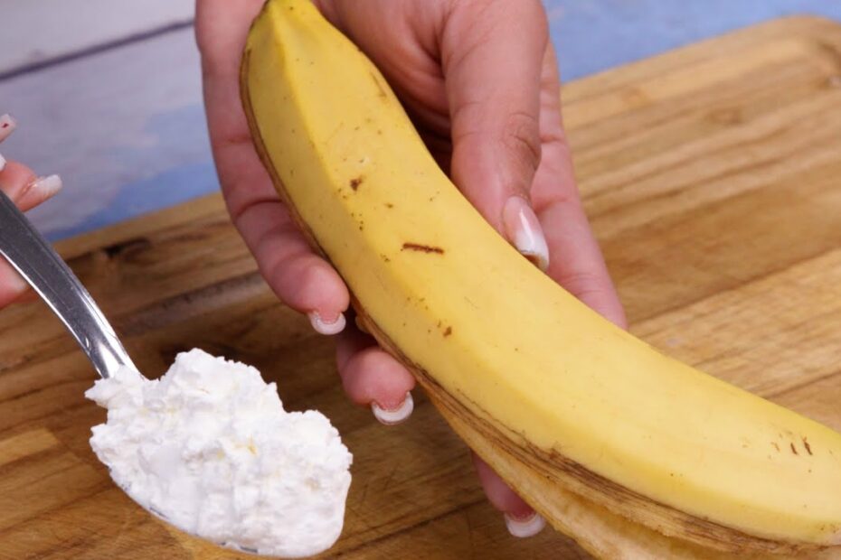 Receita caseira com casca de banana e amido de milho para reduzir sinais de envelhecimento